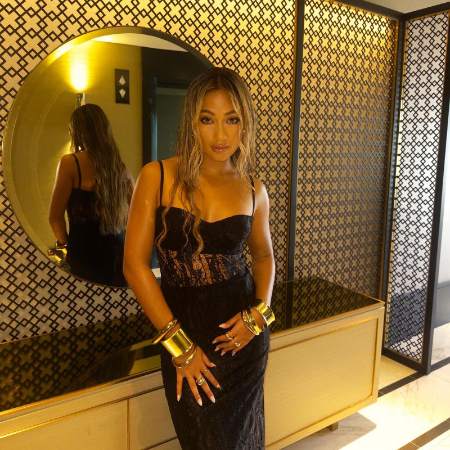 Lilliana Bowrey in a lavish outfit.